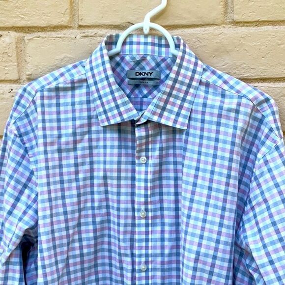 Take 50% OFF- DKNY Slim Fit Men's Dress Shirt, Size-17 - Picture 3 of 6